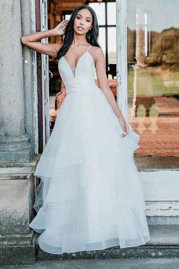 9705-allure-bridals-ruffled-ballgown-wedding-dress